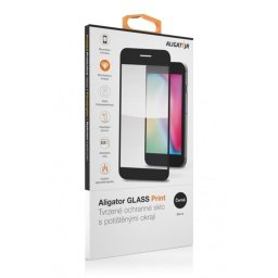 Alligátor védőüveg PRINT Apple iPhone 16 Pro Max fekete