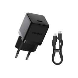 Baseus Palm gyors töltő USB-C 20W USB-C/USB-C adatkábel 1m Fekete