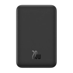 Baseus power bank Mini vezeték nélküli töltéssel 5000 mAh 20W USB-C fekete