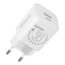 CSOMAG:ME GaN utazási töltő USB-A USB-C 36W Fehér