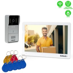 EVOLVEO DoorPhone 10-2W - 2 vezetékes videotelefon 32 GB memória alkalmazással
