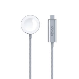 Epico USB-C töltő Apple Watch 1.2m - ezüst
