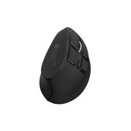 Natec EUPHONIE PRO/Vertikális/Blue Sense/Jobbkezes/4,000 DPI/USB BT/Fekete függőleges vezeték nélküli egér
