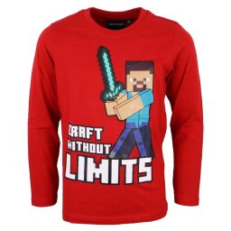 Minecraft Without Limits gyerek hosszú ujjú póló, felső 8 év / 128 cm