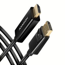 AXAGON RVD-HI20C2, DisplayPort -> HDMI 2.0b reduktor / kábel 1,8m, 4K/60Hz