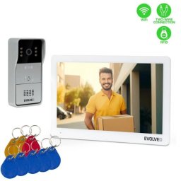 EVOLVEO DoorPhone 10-2W - 2 vezetékes videotelefon 32 GB memória alkalmazással