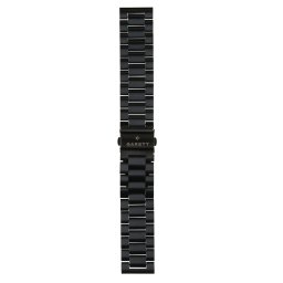 Garett univerzális szíj 22 mm, fekete fém, tömör típus