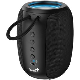 Genius SP-915BT hangszóró, vezeték nélküli, Bluetooth, 5W, LED háttérvilágítás, USB-C, akár 6 óra üzemidő, mikrofon, Copilot támogatás, fekete színű