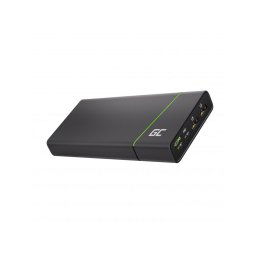 Green Cell Power Bank GC PowerPlay Ultra 26800mAh 128W 4 portos akkumulátor laptophoz, MacBookhoz, iPadhez, iPhone-hoz, Nintendo Switch-hez és több más eszközhöz.
