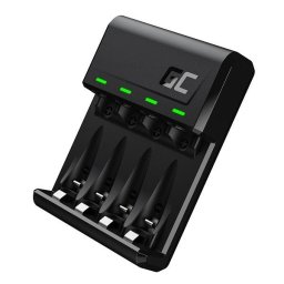 Green Cell VitalCharger AA AAA R6 R03 Ni-MH akkumulátorokhoz Micro USB és USB-C csatlakozóval