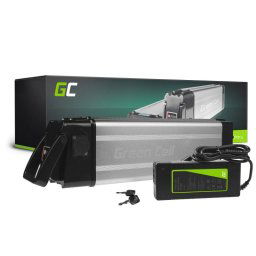 Green Cell elektromos kerékpár akkumulátor 36V 15Ah 540Wh hordozó Ebike C13 zöldek, daymak, cutler töltővel zöldek számára