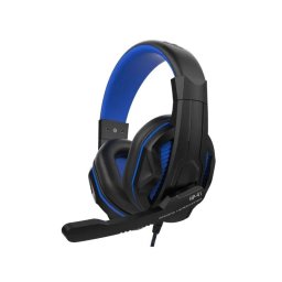 LEXIP STEELPLAY - HP41 VEZETÉKES FEJHALLGATÓ MIKROFONNAL, FEKETE/KÉK