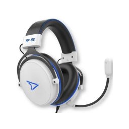 LEXIP STEELPLAY - HP52 - VEZETÉKES FEJHALLGATÓ 3D MIKROFONNAL, FEHÉR SZÍNBEN