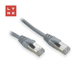 LYNX FTP patch kábel Cat5e PVC, CCA, 0, 3m, szürke (a csomag 10db-ot tartalmaz)