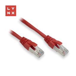 LYNX FTP patch kábel Cat5e PVC, CCA, 1m, piros (a csomag 10db-ot tartalmaz)