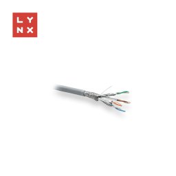 LYNX SFTP kábel, Cat6a, LSZH, teljesen hegesztett, beltéri, szürke, 500m-es orsó