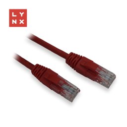 LYNX UTP patch kábel Cat5e, PVC, CCA, 0, 1m, piros (a csomag 10db-ot tartalmaz)