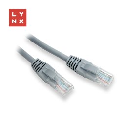 LYNX UTP patch kábel Cat5e, PVC, CCA, 0, 1m, szürke (a csomag 10db-ot tartalmaz)