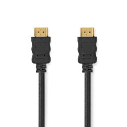 Nedis CVGB34060BK50 - Nagy sebességű HDMI kábel Ethernet | HDMI HDMI HDMI csatlakozóval | 4K@60Hz | ARC | 5,00 m | Fekete | Fekete