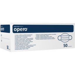 OPERO sebészeti háromrétegű gumi védőszájpárna kék, 50 db