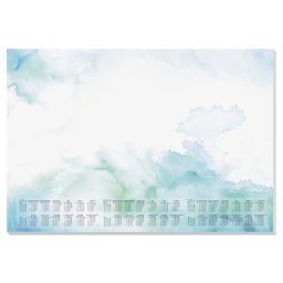 SIGEL Könyökalátét, 595x410 mm, 3 éves és heti tervezővel, SIGEL "Watercolor Sea"