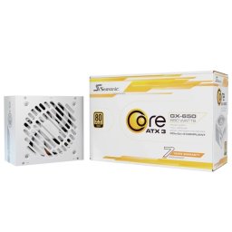 SEASONIC Core GX 650W Fehér, 120mm, teljesen moduláris, 80 Gold, ATX 3.1