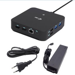 i-tec USB-C DP Dual HDMI dokkolóállomás, Power Delivery 100W i-tec univerzális töltő 100W