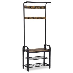 Előszoba fal TAYLOR cipősszekrénnyel 183x72 cm, rusztikus barna