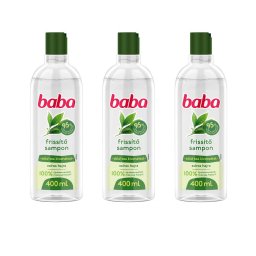 Baba sampon zöld tea kivonattal zsíros hajra 3x400 ml