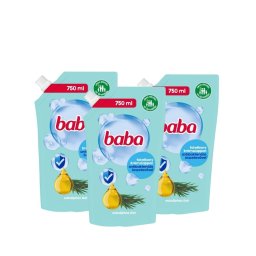 Baba folyékony szappan utántöltő antibakteriális összetevővel, eukaliptusz (3x750 ml)