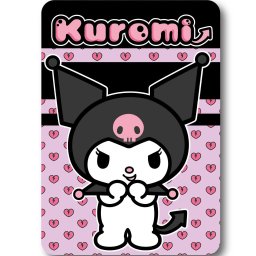 Hello Kitty Kuromi Heart polár takaró 100x140cm