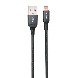 Dudao 3A 30W L3SL USB-A - Lightning kábel fonva 1.2m - Fekete