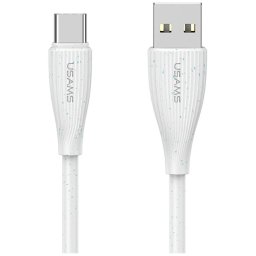 Kábel USAMS Green Series SJ714 18W 3A USB-A és USB-C 1m fehér