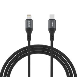 Dudao L3CL USB-C - Lightning 30W 2m fonott kábel - Fekete