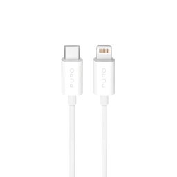 Puro TPE 20W USB-C - Lightning kábel 2m - fehér