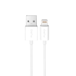Puro TPE 12W USB-A - Lightning kábel 2m - fehér