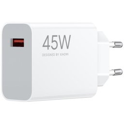 XIAOMI eredeti töltő USB-A QC3.0 3A 45W MDY-17-EF fehér