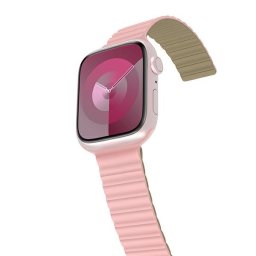 Araree szíj szilikon link Apple Watch 42/44/45/49mm rózsaszín-khaki AR70-01907B