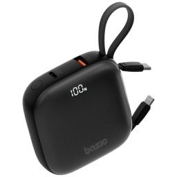 PowerBank 4w1 Bazic Fusion 10000mAh PD20W USB-C / Lightning fekete