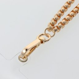CHAIN #42 Telefon nyaklánc, telefon medál / zsinór hossza 40cm (20cm hurokban) / csuklóra akasztható - arany színű