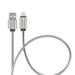 FORCELL F-ENERGY Metal C234 kábel USB-A Type-C QC4.0A 3A 66W 2 m ezüst