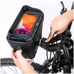 WILDMAN utazótáska kerékpár kormányra cipzárral 3L (4"-7") XT8 fekete