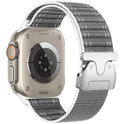 Beline Woven Nylon Diagonal Style Parachute szíj Apple Watch 42/44/45/49mm szürke