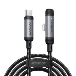 Joyroom S-A56 EnjoyX sorozat 90° USB-C - Lightning kábel 30W 1,2m - fekete