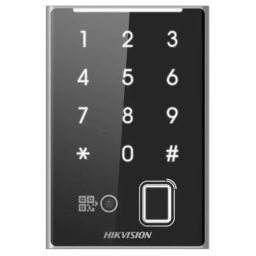 Hikvision DS-K1109DKFB-QR Felületszerelt Mifare kártyaolvasó, kódtasztatúra, qr kód olvasó