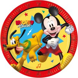 Mickey papírtányér, party tányér 8 DARABOS, 23 cm FSC Nr1