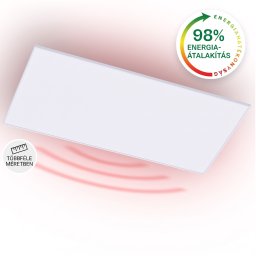 Klarstein Wondersky, infravörös mennyezeti hősugárzó, 120 x 60 x 6,5 cm (SzxMxM), 700 W, IP45 (HTR10-Wondersky700sg)