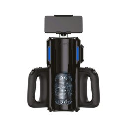 LETEN SM 500 - fel-le mozgó maszturbátor telefon tartóval (fekete)