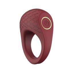 Dreamtoys Ivy - rezgő péniszgyűrű (bordó)