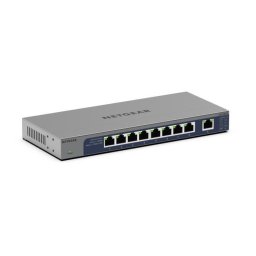 Netgear 8 portos Gigabit Ethernet felügyelet nélküli switch 1 dedikált 10G/Multi-Gig porttal - GS108MX